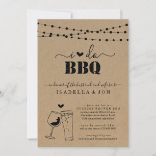Ich mache GRILLEN Beer Wine Couple's Dusche Verlob Einladung