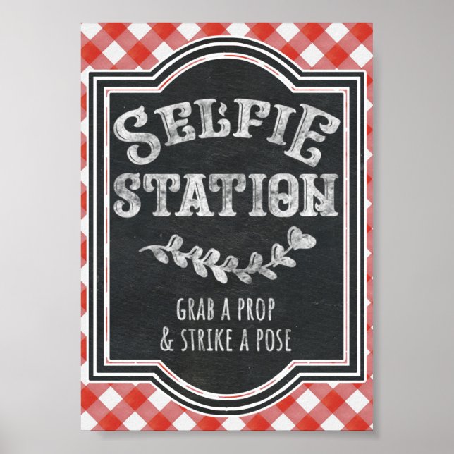 Ich mache GRILLEN Coupels "Engagement Party Selfie Poster (Vorne)
