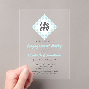 Ich mache GRILLEN-Engagement-Partei Acryleinladungen