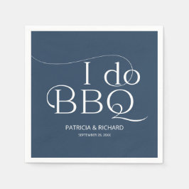 Ich mache GRILLEN Engagement Party Blue Serviette