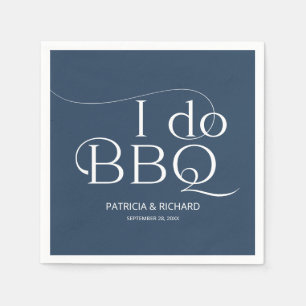 Ich mache GRILLEN Engagement Party Blue Serviette