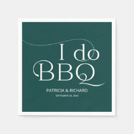 Ich mache GRILLEN Engagement Party Green Serviette