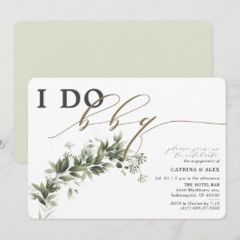 Ich mache GRILLEN Faded Greenerenerity Engagement  Einladung