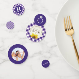 Ich mache GRILLEN Gingham Polterabend Confetti Konfetti