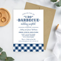 Ich mache GRILLEN Navy Blue Wedding Reception