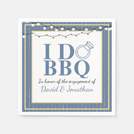Ich mache GRILLEN Paare Showdusche Gay LGBTQ Engag Serviette