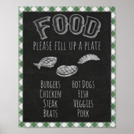 Ich mache GRILLEN Party Food Bar, GRILLEN Bar und  Poster