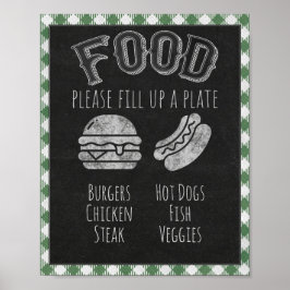 Ich mache GRILLEN Party Food Bar, GRILLEN Bar und  Poster