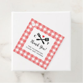 Ich mache GRILLEN Red Picnic Gevor Square Geschenkanhänger