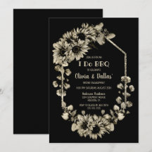 Ich mache GRILLEN Sunflower Black Engagement Party