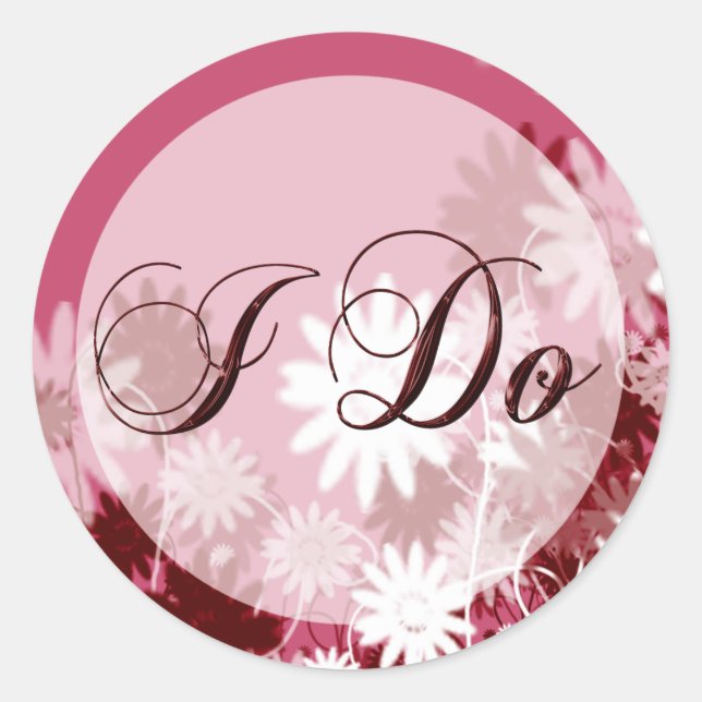 Ich mache Hochzeitsankündigung Umschlag Aufkleber (Vorderseite)