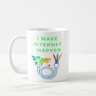 Ich mache Internet möglich - Tasse für Fasertechni