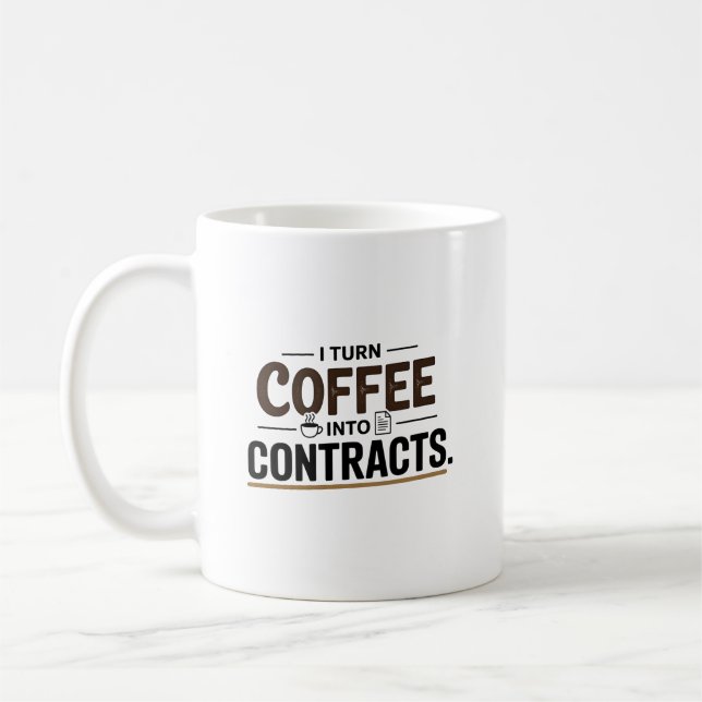 Ich mache Kaffee zu einem echten Anwesen-Agent Kaffeetasse (Links)