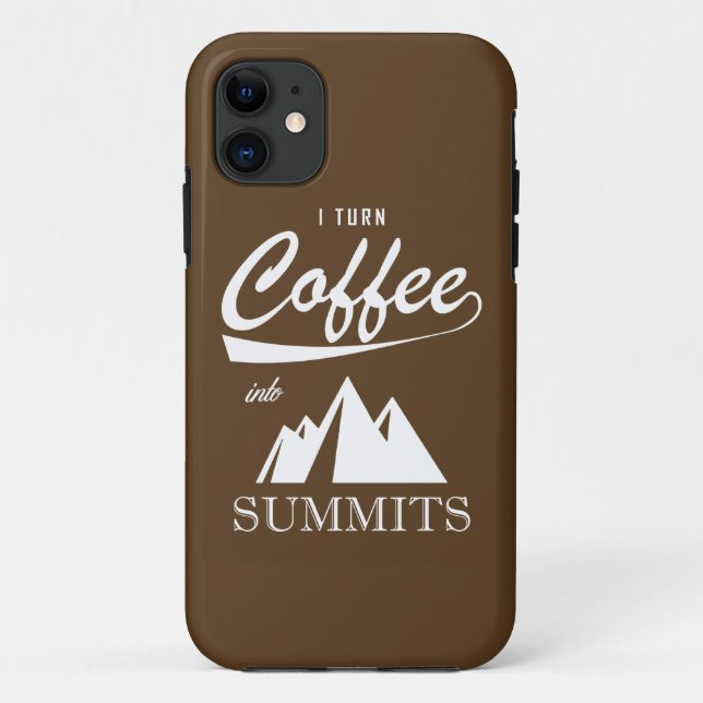 Ich mache Kaffee zu Gipfeln Case-Mate iPhone Hülle (Rückseite)
