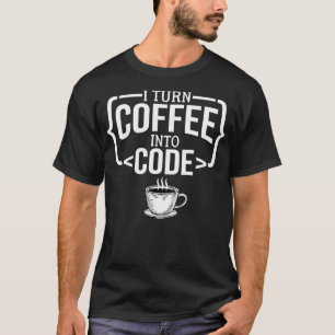 Ich mache Kaffee zum Code Funny Computer Programme T-Shirt