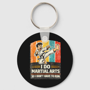 Ich mache Kampfsport Funny Retro Taekwondo Design Schlüsselanhänger