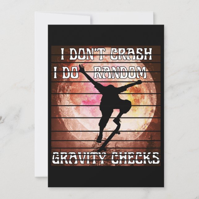 Ich mache keine Karos in zufälliger Qualität Einladung (Vorderseite)