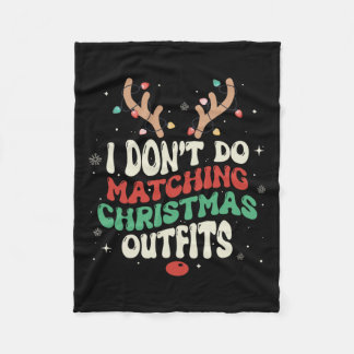 Ich mache keine passenden Weihnachts-Weihnachtssch Fleecedecke