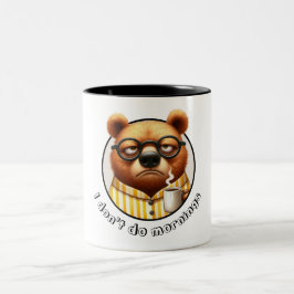 Ich mache keinen Morgenbär Zweifarbige Tasse