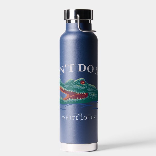 Ich mache keinen Nickerchen-Alligator - Der weiße  Trinkflasche (Links)