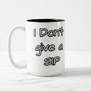 Ich mache keinen Schluck Zweifarbige Tasse