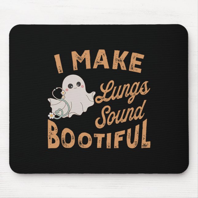 Ich mache Lungen zu einem gesunden Atemtherapeuten Mousepad (Vorne)