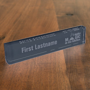 Ich mache Magic-individuelle Name-Platte Namensplakette