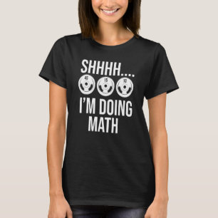 Ich mache Mathe Workout und trainiere Gym Weight L T-Shirt