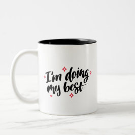 Ich mache mein bestes Angebot Zweifarbige Tasse