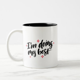 Ich mache mein bestes Angebot Zweifarbige Tasse