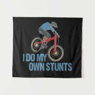Ich mache mein eigenes Stunts Mountainbiking Wandteppich