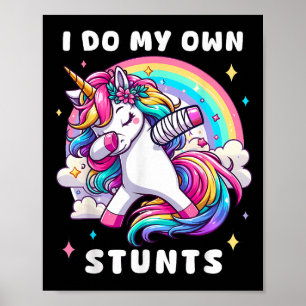 Ich mache meine eigenen Stunts Gebrochener Arm Ver Poster