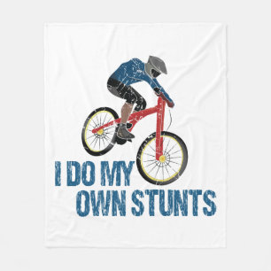 Ich Mache Meine Eigenen Stunts Mountainbiker Vinta Fleecedecke
