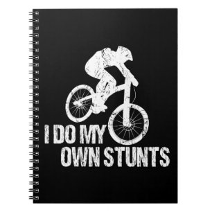 Ich mache meinen eigenen Stunts-Abfahrts-Biken-Fun Notizblock