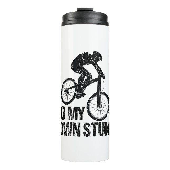 Ich mache meinen eigenen Stunts-Abfahrts-Biken-Fun Thermosbecher (Vorderseite)