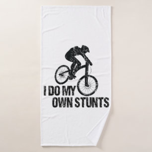 Ich mache meinen eigenen Stunts-Abfahrts-Biken-Spa Badehandtuch
