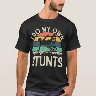 Ich mache meinen eigenen Stunts Retro Mountainbike T-Shirt