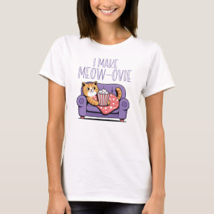 Ich mache Meow-Ovie, Katzenfilmemacher T-Shirt