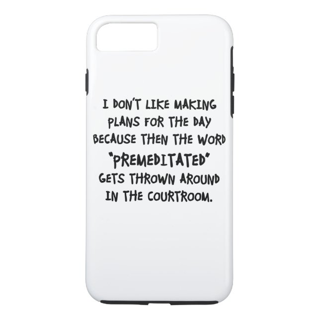 Ich mache nicht gerne Pläne Case-Mate iPhone Hülle (Rückseite)