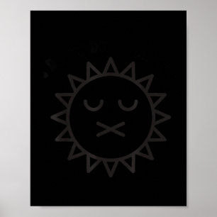 Ich mache nicht morgens Illustration Poster