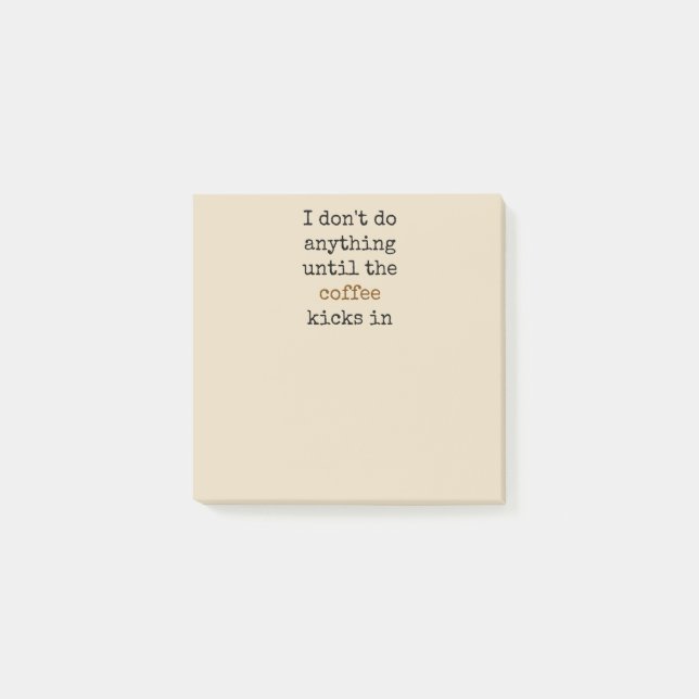 Ich mache nichts bis...Post-It-Notes Post-it Klebezettel (Vorderseite)