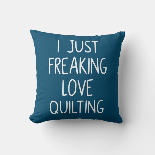 Ich mache nur Liebe-Quilting | Quilter-Geschenk Kissen (Vorderseite)
