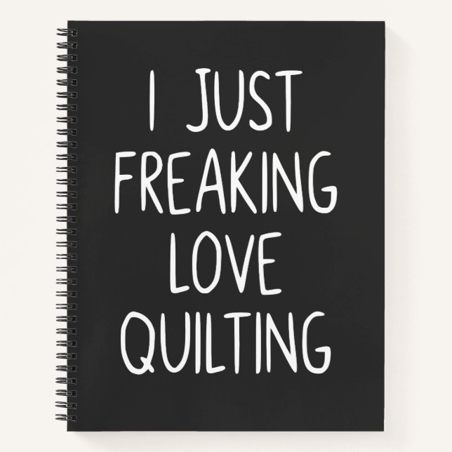 Ich mache nur Liebe-Quilting | Quilter-Geschenk Notizbuch (Vorderseite)