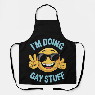 Ich mache schwule Sachen Meme Lustig LGBTQ Stolz Schürze