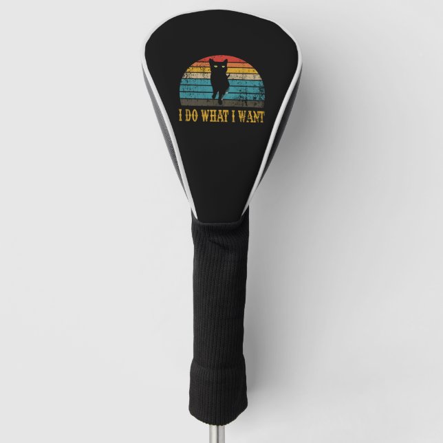 Ich mache, was ich gewollt habe golf headcover (Vorderseite)