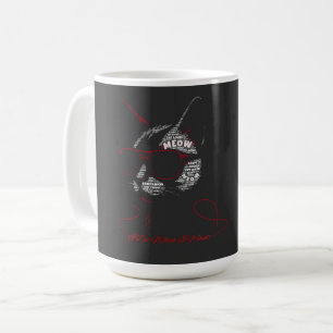 Ich mache, was ich will Katze Typografie Kaffeetasse