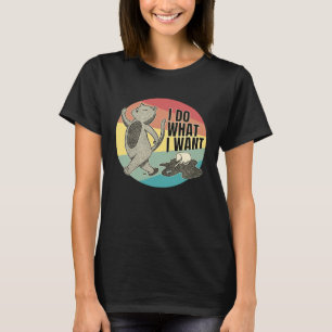 Ich mache was ich will Katzen-Zitate T-Shirt