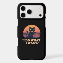 Ich mache was ich will Lustige schwarze Katze 