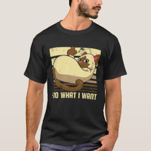Ich mache was ich will Mittelfinger Katze T-Shirt