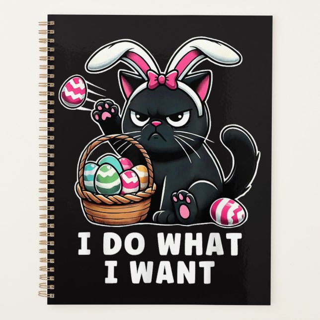 ich mache was ich will Ostern Katze Planer (Vorderseite)